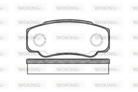 Гальмівні колодки WOKING P8613.00