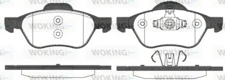 Гальмівні колодки WOKING P8623.10