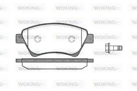 Колодки гальмівні (передні) Renault Kangoo 4x4 01 WOKING P8763.00