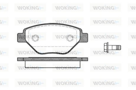 Гальмівні колодки WOKING P8773.00