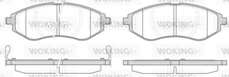 Колодки гальмівні WOKING P8863.02