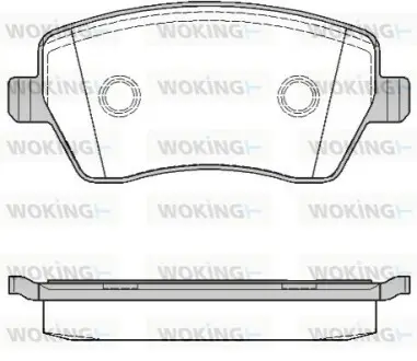 Колодки гальмівні (передні) Renault Kangoo 08-/Megane IV 15-/Zoe 12 WOKING P8873.00