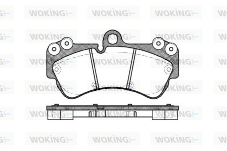 Гальмівні колодки WOKING P894300