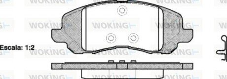 Колодки гальмівні WOKING P9043.20