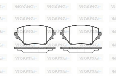 Гальмівні колодки WOKING P9133.00