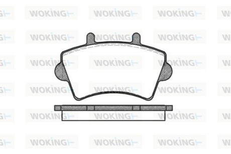 Гальмівні колодки WOKING P9193.00