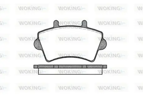 Тормозные колодки пер. Master/Movano 00- (R16) WOKING P9193.00