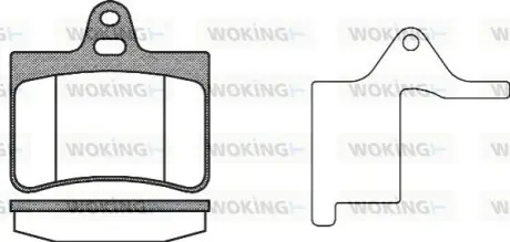 Гальмівні колодки WOKING P930320