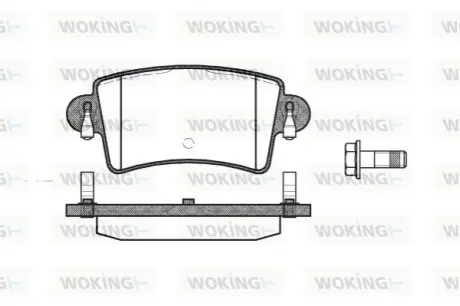 Колодки гальмівні (задні) Renault Master 97-10/Opel Movano A 98-10 WOKING P9333.00