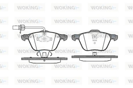 Колодки гальмівні WOKING P9363.02