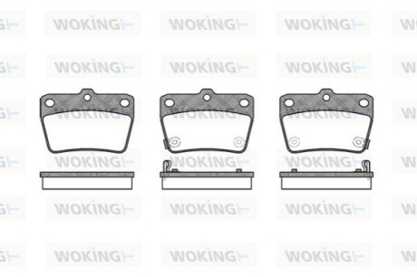 Гальмівні колодки WOKING P9393.02