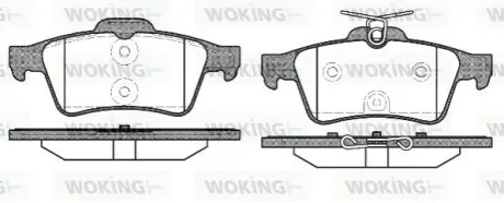 Гальмівні колодки WOKING P9423.40