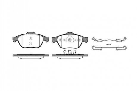 Колодки тормозные WOKING P9433.00