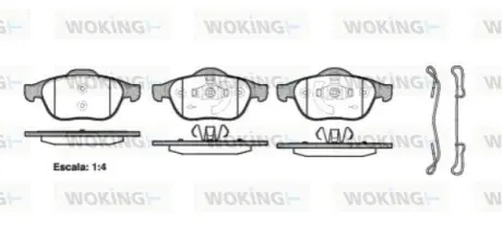 Тормозные колодки WOKING P943320