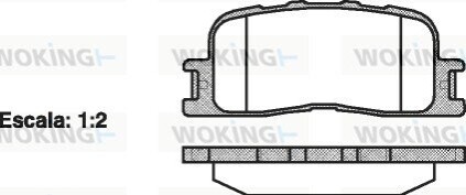 Гальмівні колодки WOKING P9543.00