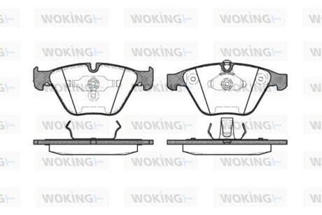 Колодки гальмівні WOKING P9573.00