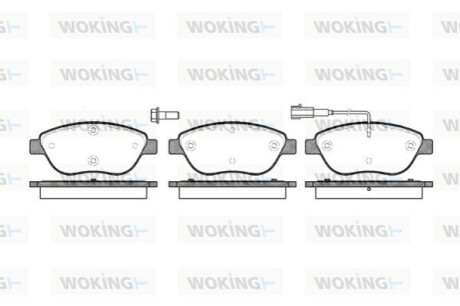 Гальмівні колодки WOKING P9593.01