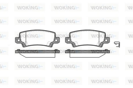 Гальмівні колодки WOKING P9743.02