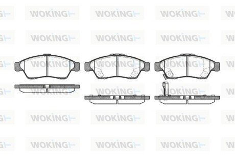 Колодки гальмівні WOKING P9753.01