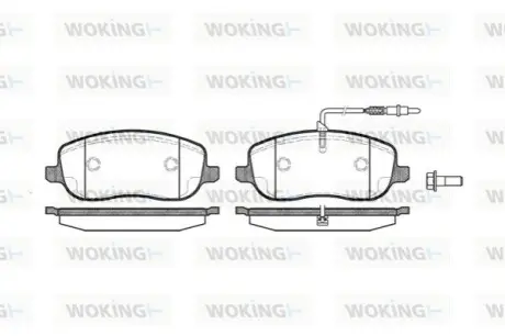 Тормозные колодки WOKING P979312