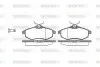 Колодки гальмівні (передні) Citroen C2 03-12/Citroen С3 02 WOKING (P981300) зображення 1