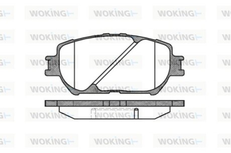 Гальмівні колодки WOKING P9843.00