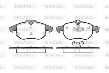 Гальмівні колодки WOKING P9883.00