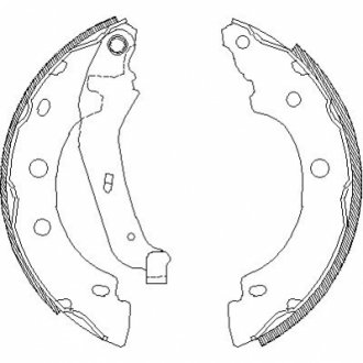 Гальмівні колодки WOKING Z404300