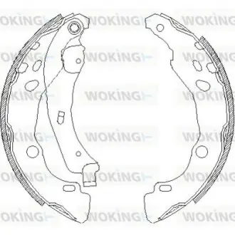 Тормозные колодки зад. Dacia Logan 04-/Nissan Micra IV 10- (Bendix) WOKING Z4152.00