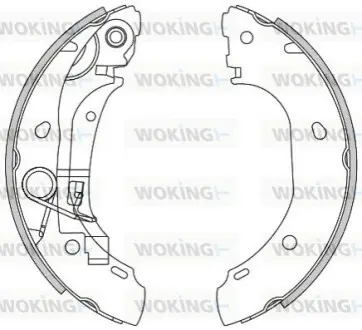 Колодки гальмівні барабанні WOKING Z4163.00