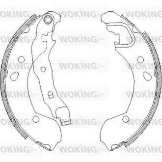 Колодки гальміані WOKING Z4168.00