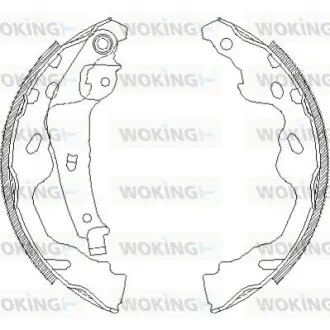 Колодки тормозные барабанные WOKING Z418700