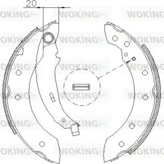 Тормозные колодки зад. 106/206/306/Clio/Laguna (91-21) WOKING Z4199.01