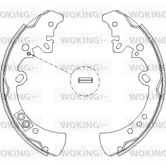 Колодки тормозные WOKING Z4218.00 (фото 1)