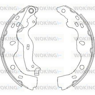 Колодки тормозные WOKING Z4227.00