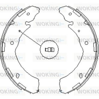 Колодки тормозные WOKING Z4236.00