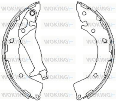 Колодки гальміані WOKING Z4248.00