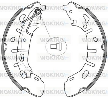 Колодки тормозные WOKING Z4263.00