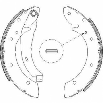 Колодки тормозные барабанные WOKING Z439602