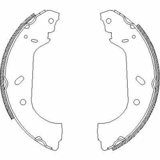Тормозные колодки зад. 806/Expert/Jumpy/Scudo/Zeta (94-06) WOKING Z4417.00 (фото 1)