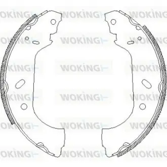 Колодки гальмівні барабанні WOKING Z4417.00
