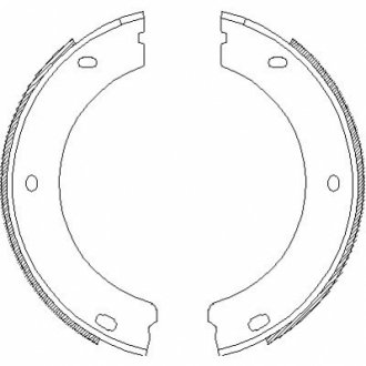 Колодки тормозные барабанные WOKING Z465200