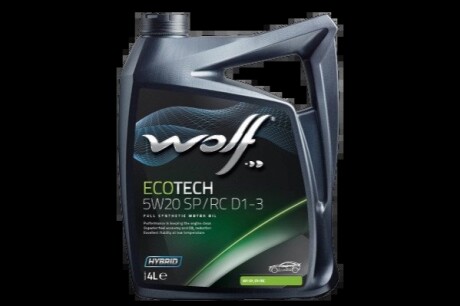 ECOTECH 5W20 SP/RC D1-3 4Lx4 Wolf 1050525