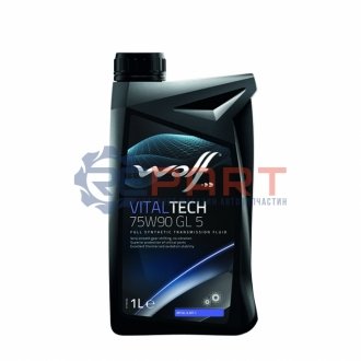 Трансмісійна олія VitalTech GL-5 GL-4 MT-1 75W-90 синтетична 1 л Wolf 8303906