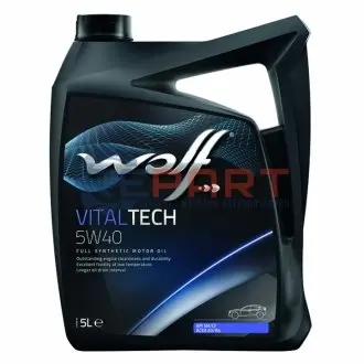 Масло моторное Vitaltech 5W-40 (5 л) Wolf 8311291 Купить в Украине