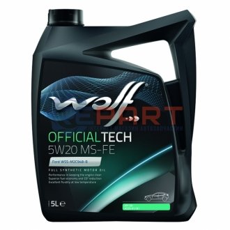 Олія моторна Officialtech MS-FE 5W-20 (5 л) Wolf 8320385