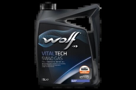 VITALTECH 5W40 GAS 5Lx4 Wolf 8326097