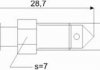 Штуцер прокачки M7X1 L-28,7 0069