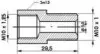 Перехідник гальмівної трубки M10X1.25/M10X1.0, L=29.5MM WP (R137) зображення 1