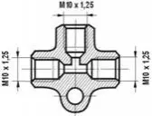 Трійник трубок гальмівних 10/1.25 WP T125